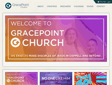 Tablet Screenshot of gracepointcoppell.org